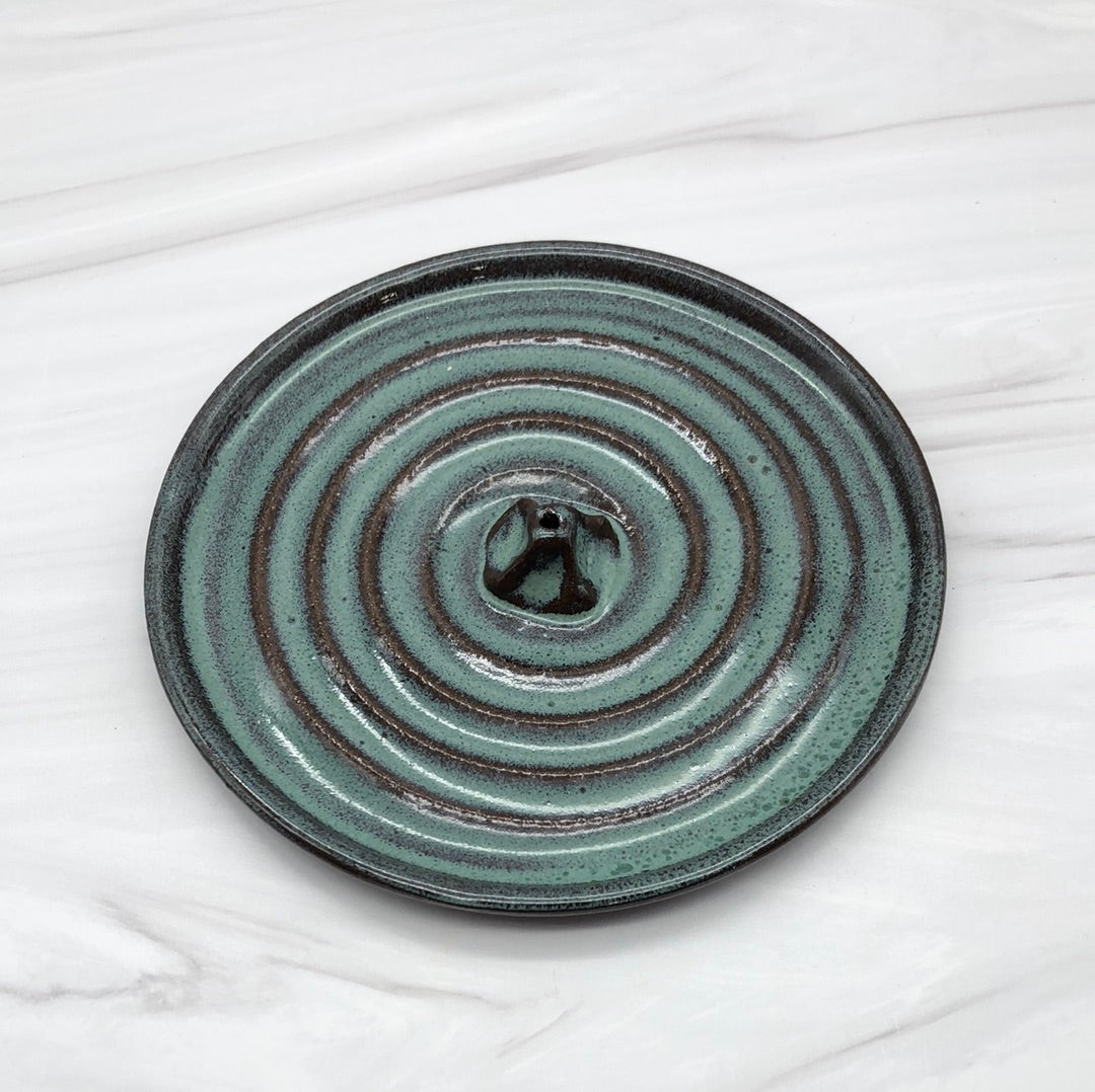 Incense Holders in Brown Stoneware