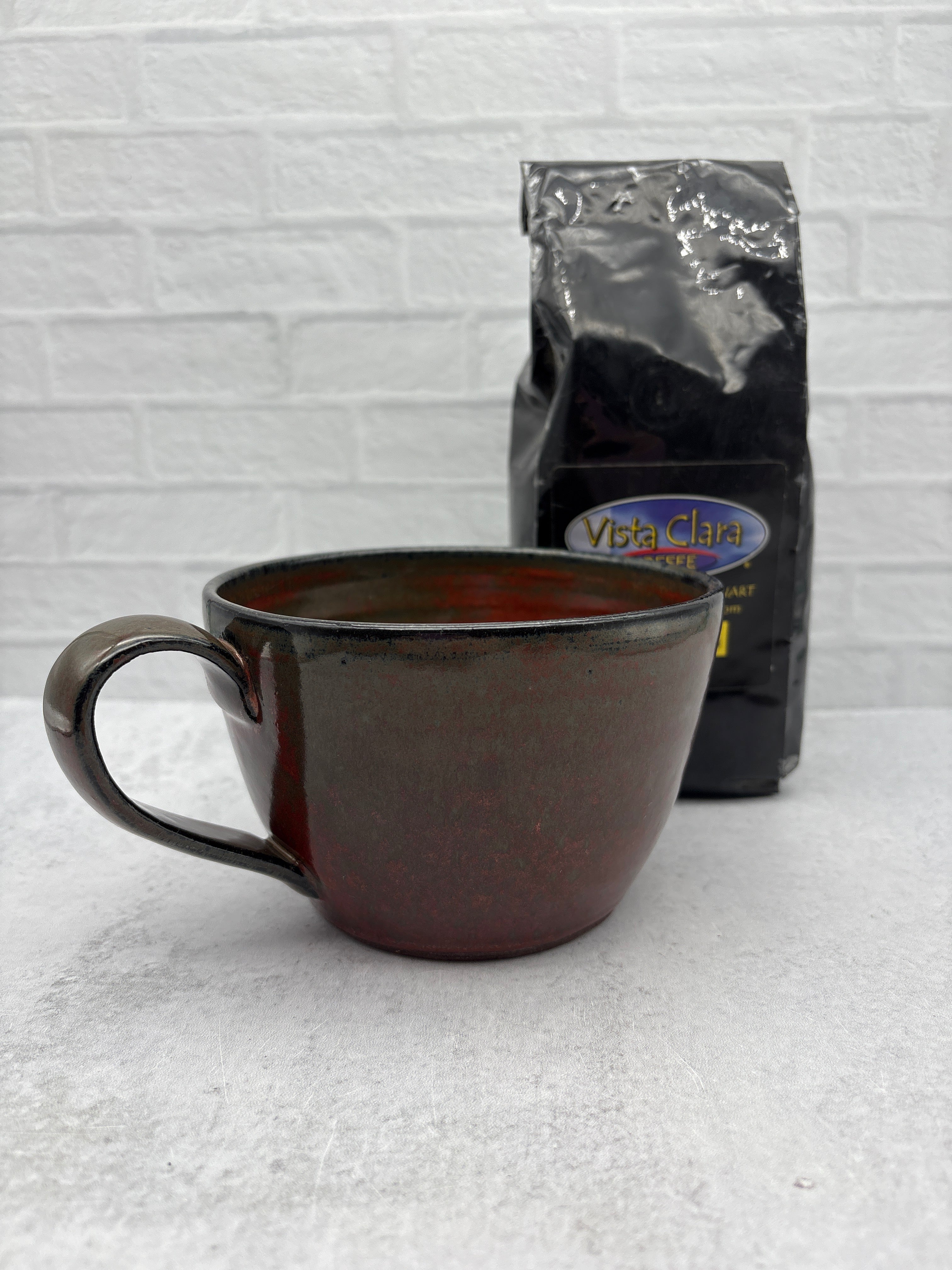 Latte/Soup Mugs in Dark Brown Stoneware