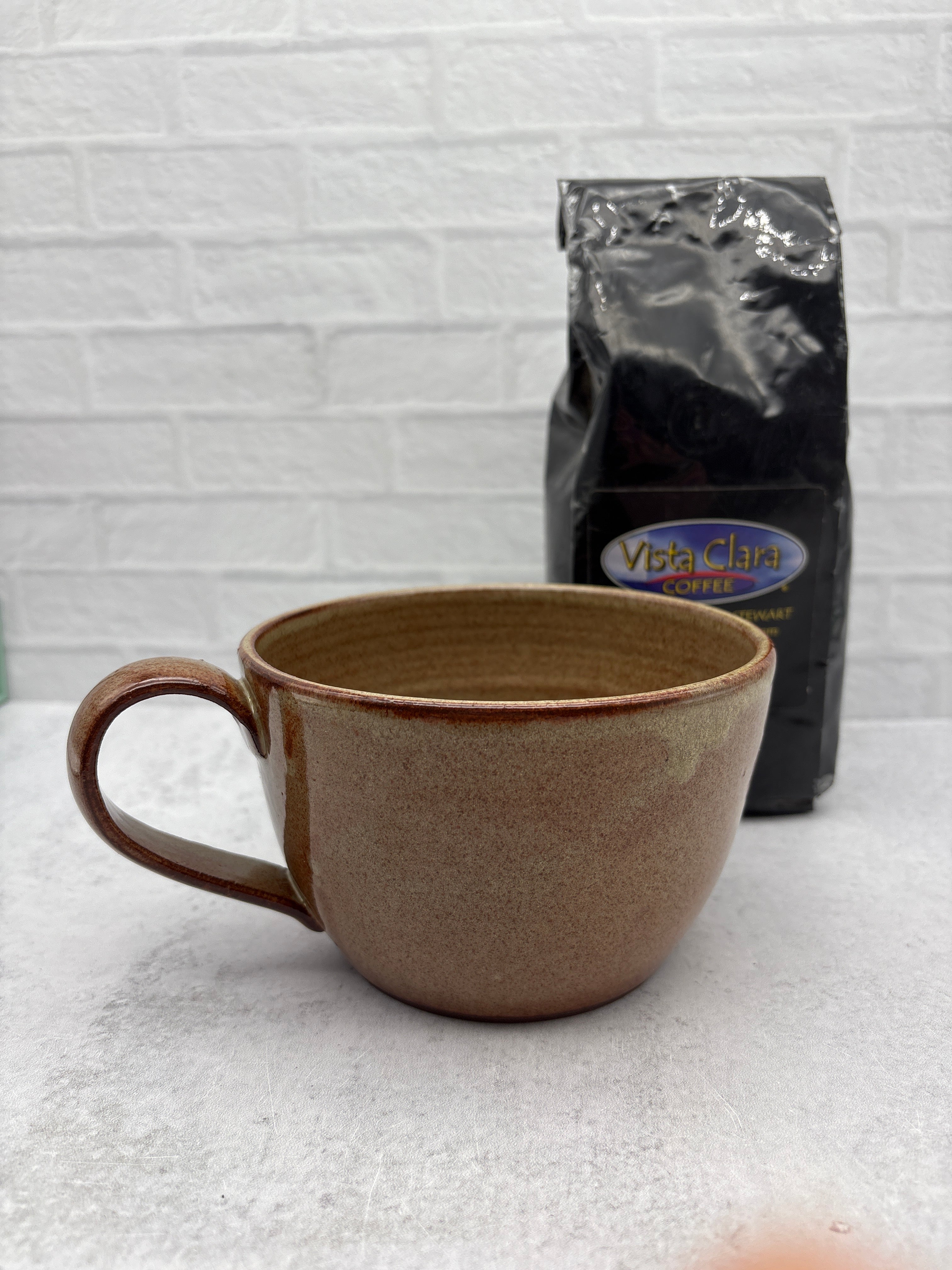 Latte/Soup Mugs in Dark Brown Stoneware