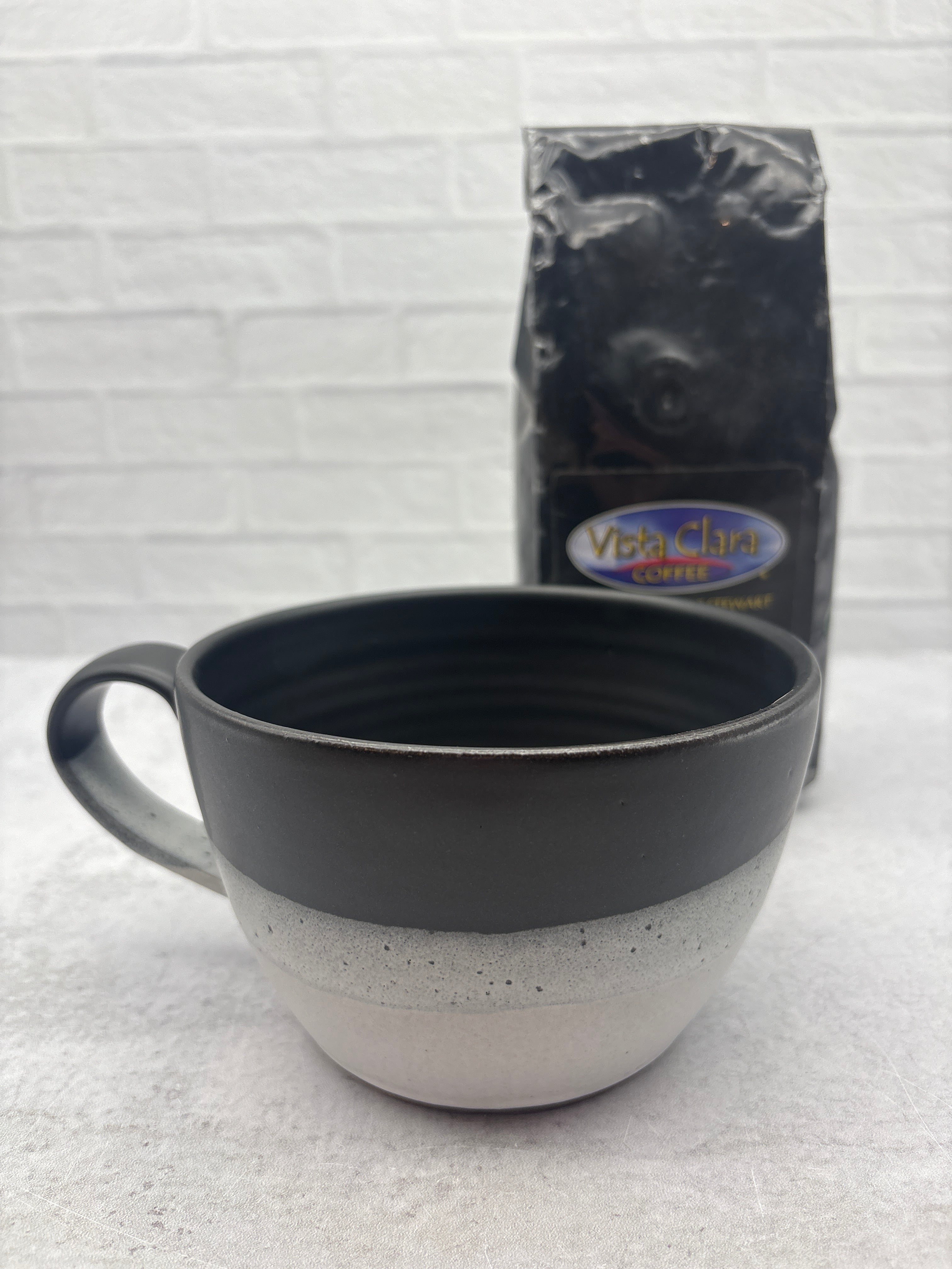 Latte/Soup Mugs in Dark Brown Stoneware