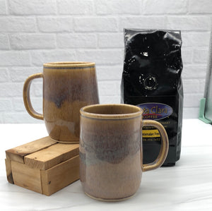 New Design! Mugs in White Stoneware
