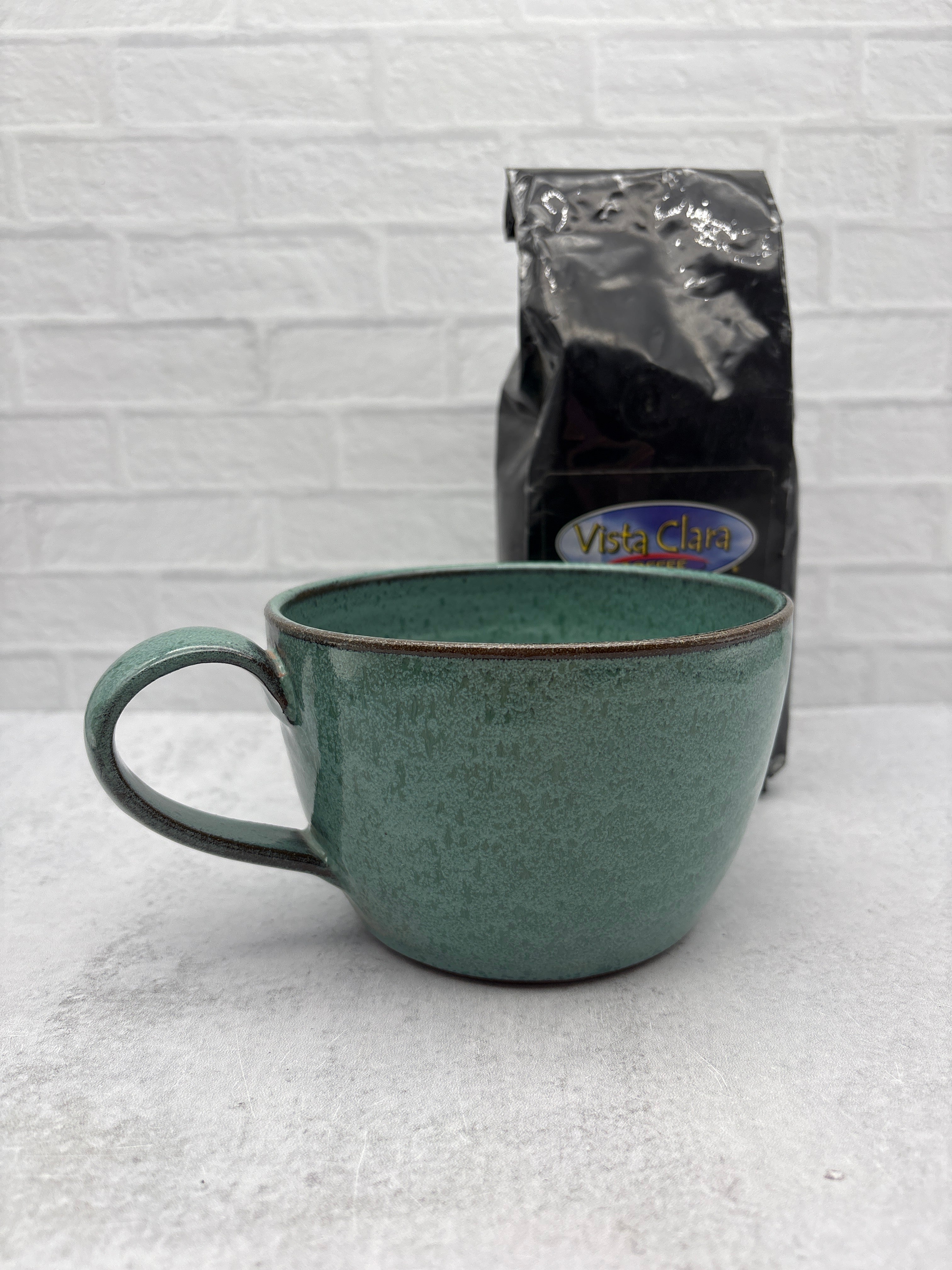 Latte/Soup Mugs in Dark Brown Stoneware