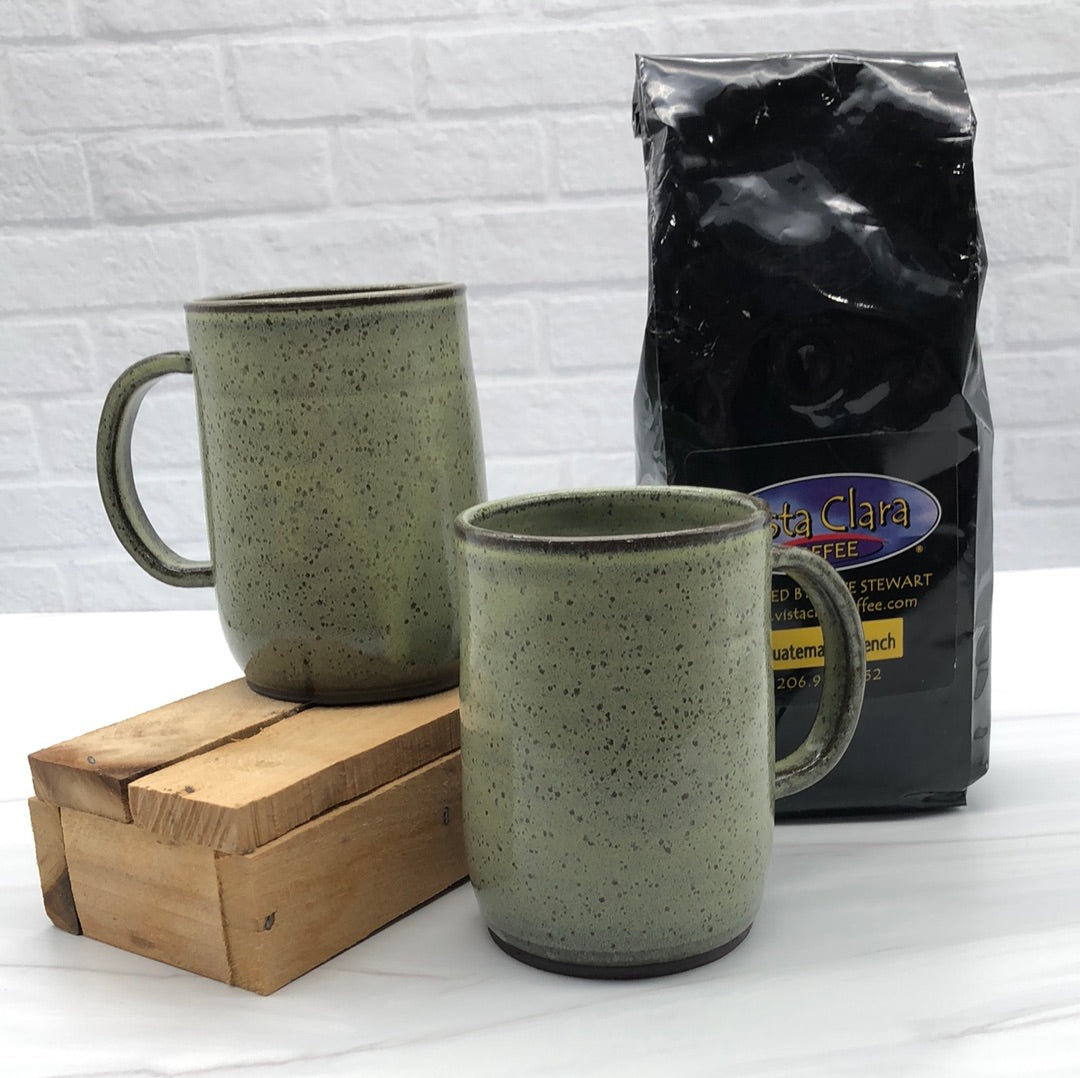 New Design! Mugs in Dark Brown Stoneware