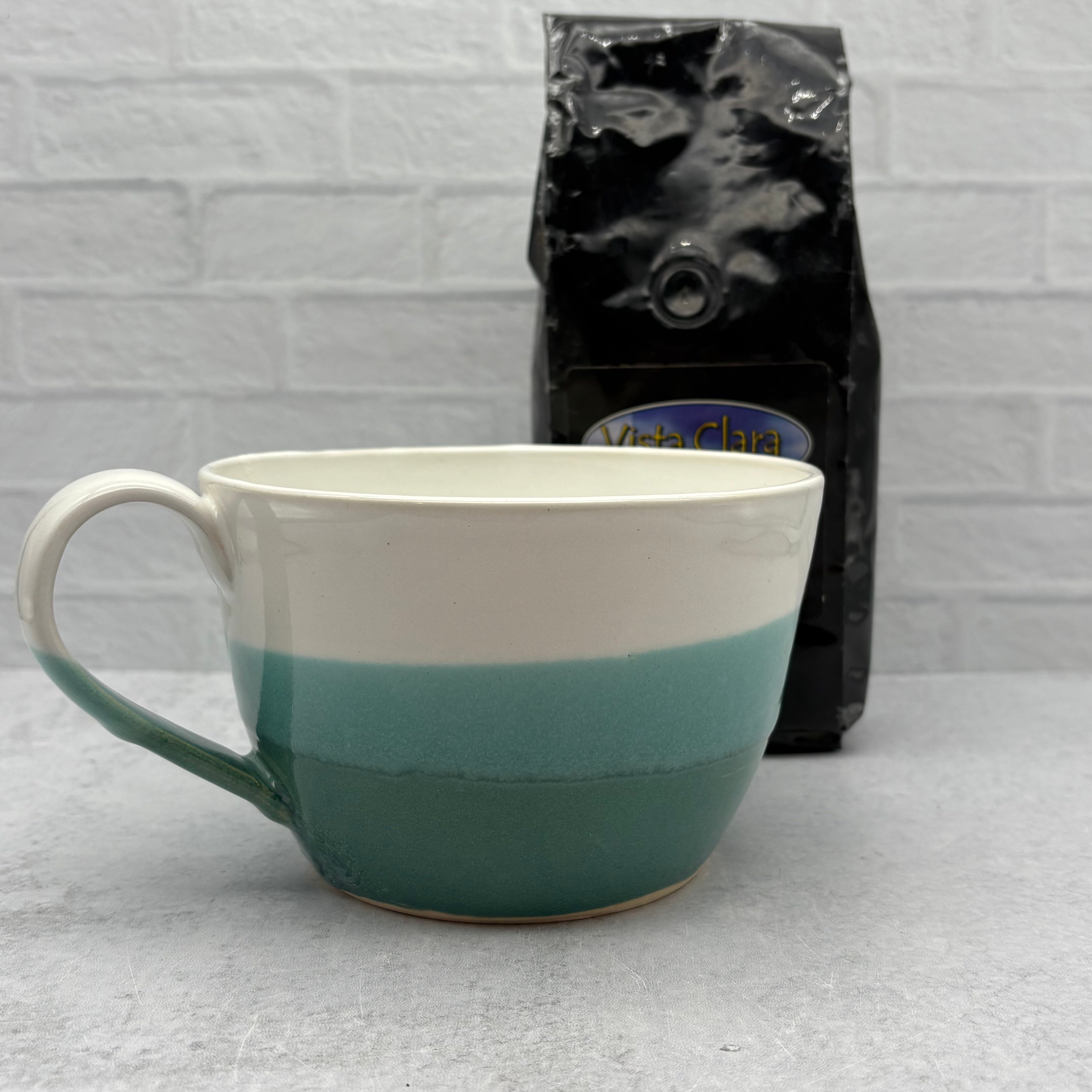 Latte/Soup Mugs in White Stoneware