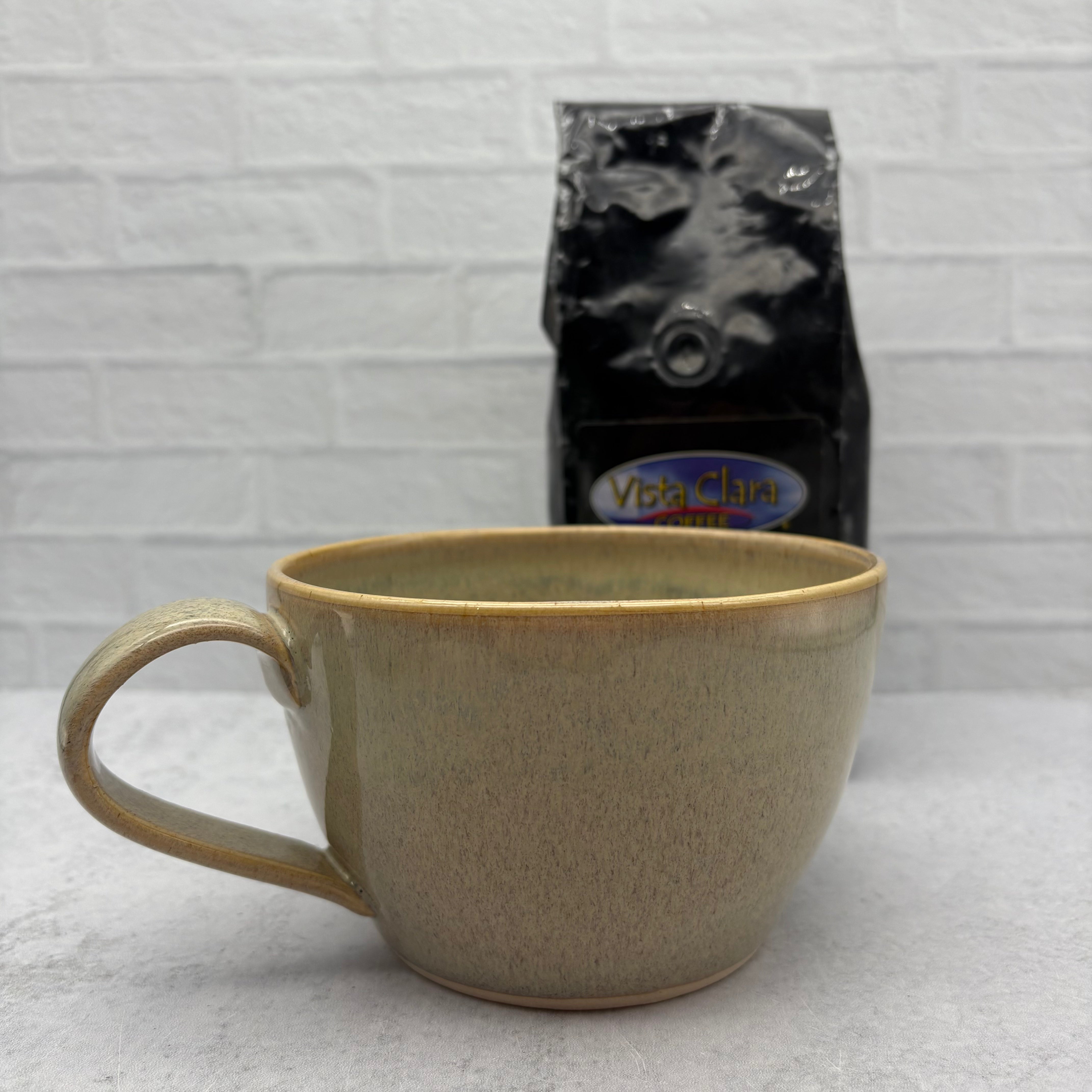 Latte/Soup Mugs in White Stoneware