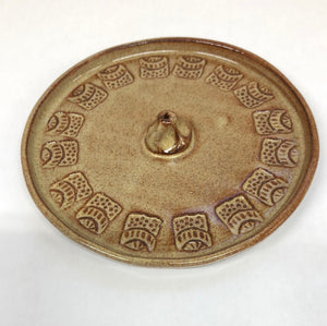 Incense Holders in Brown Stoneware