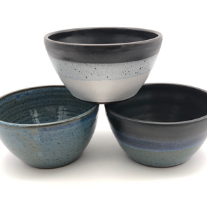 Rice bowls in Dark Brown Stoneware