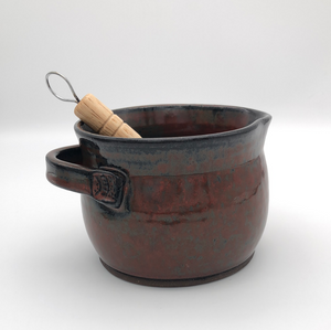 Whisking Bowls in Dark Brown Stoneware