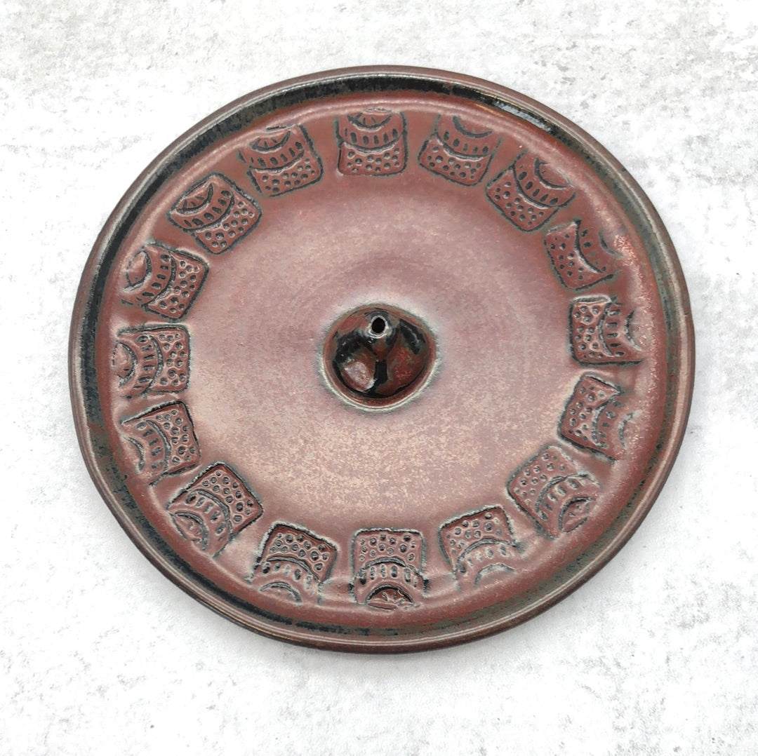 Incense Holders in Brown Stoneware