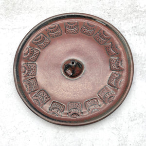 Incense Holders in Brown Stoneware